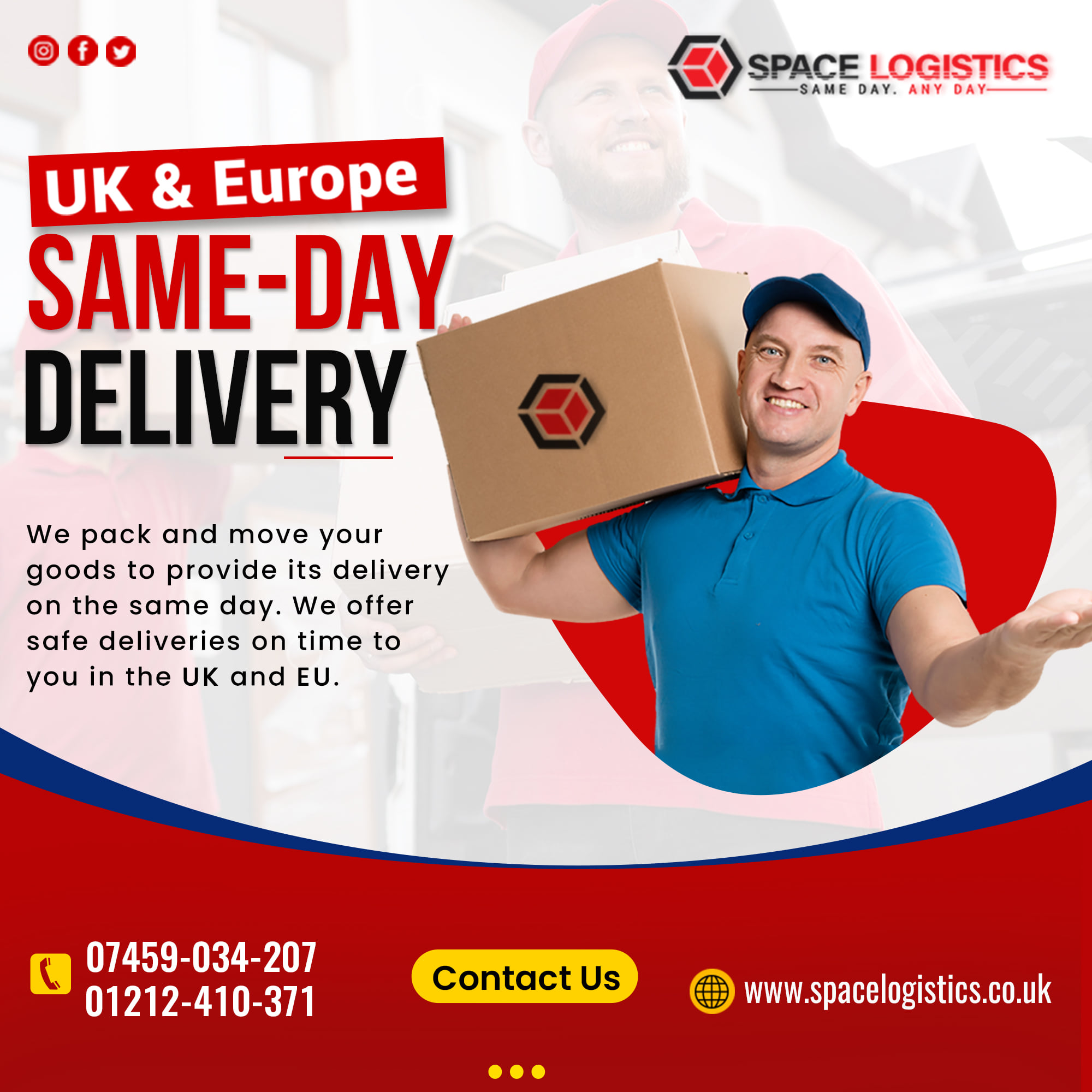 Same Day Delivery Courier Services In England